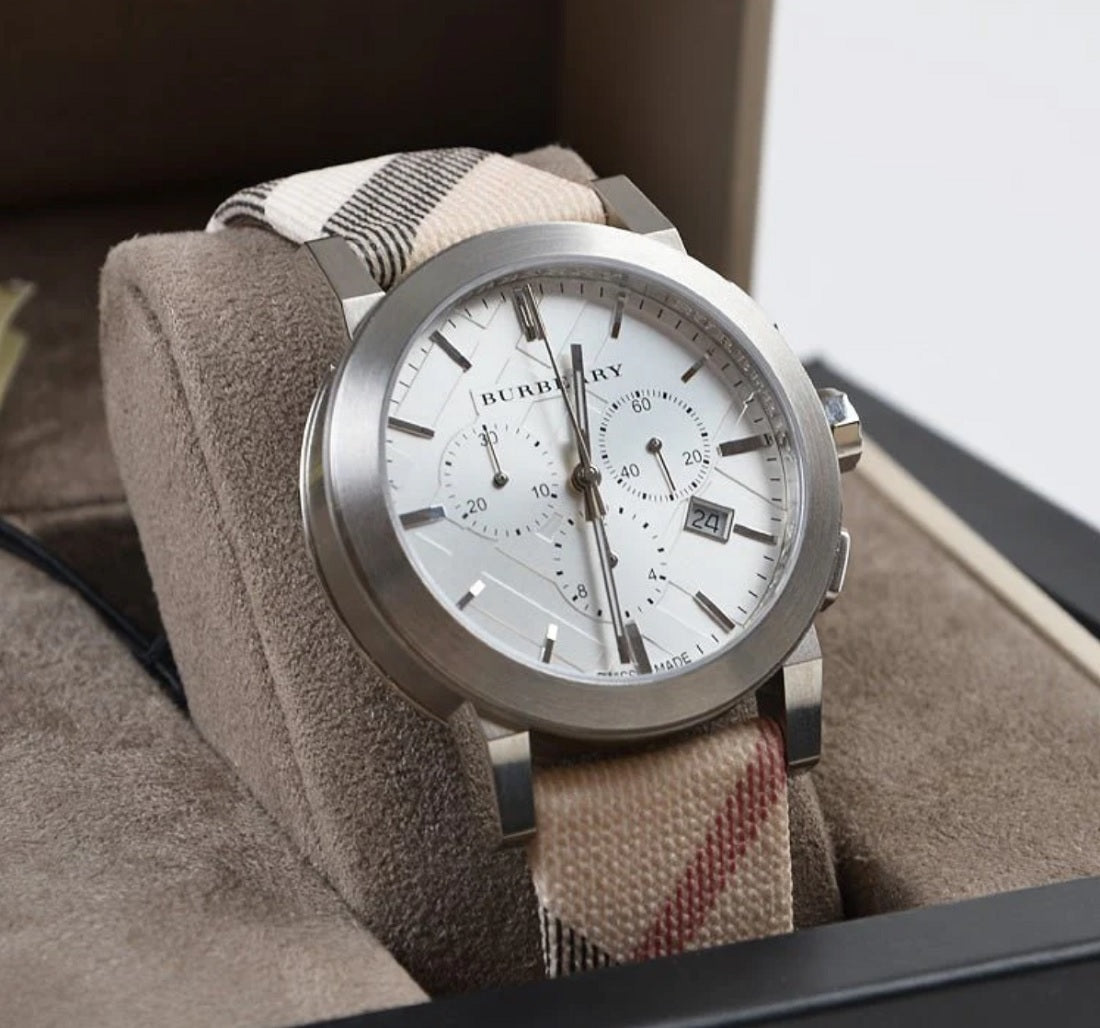 Full set of Burberry BU9357 men’s watch including box and documents