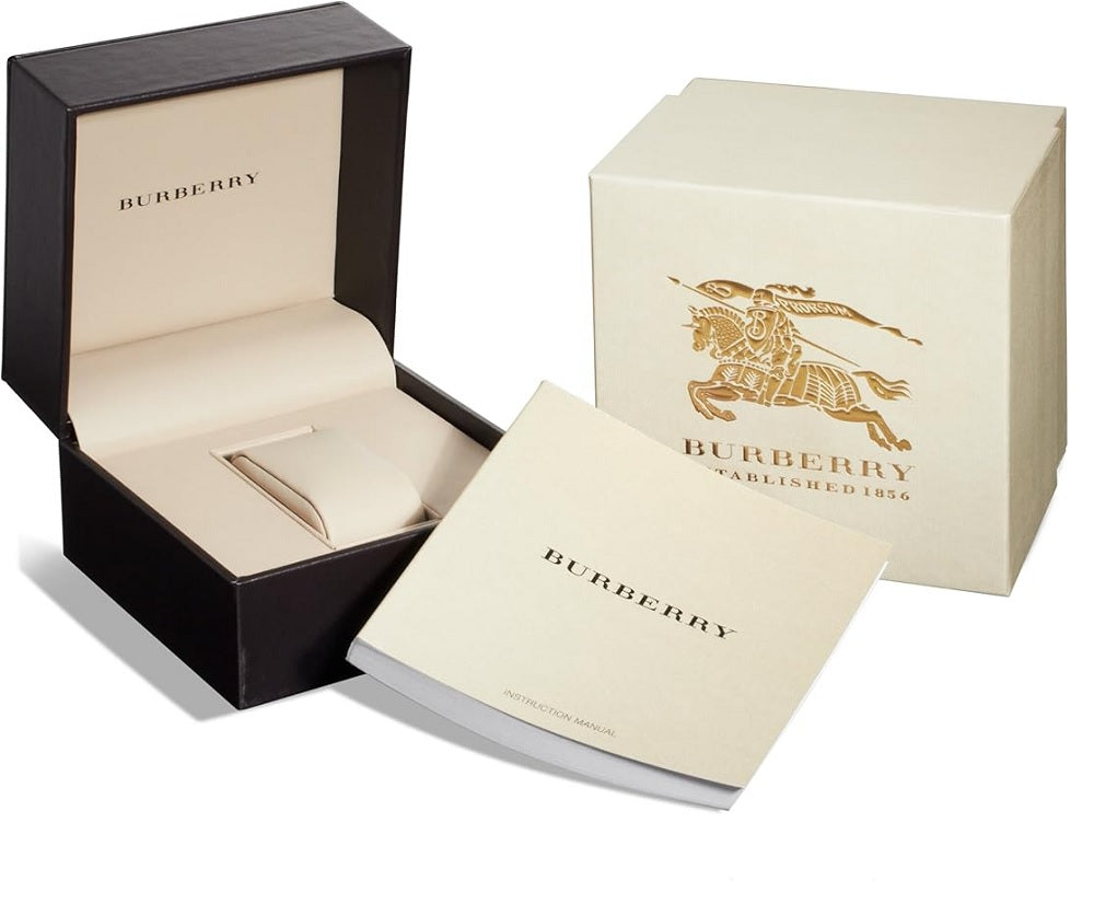 Burberry watch box with cushion and instruction manual
