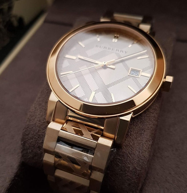 Burberry BU9038 unisex watch in luxurious branded packaging box