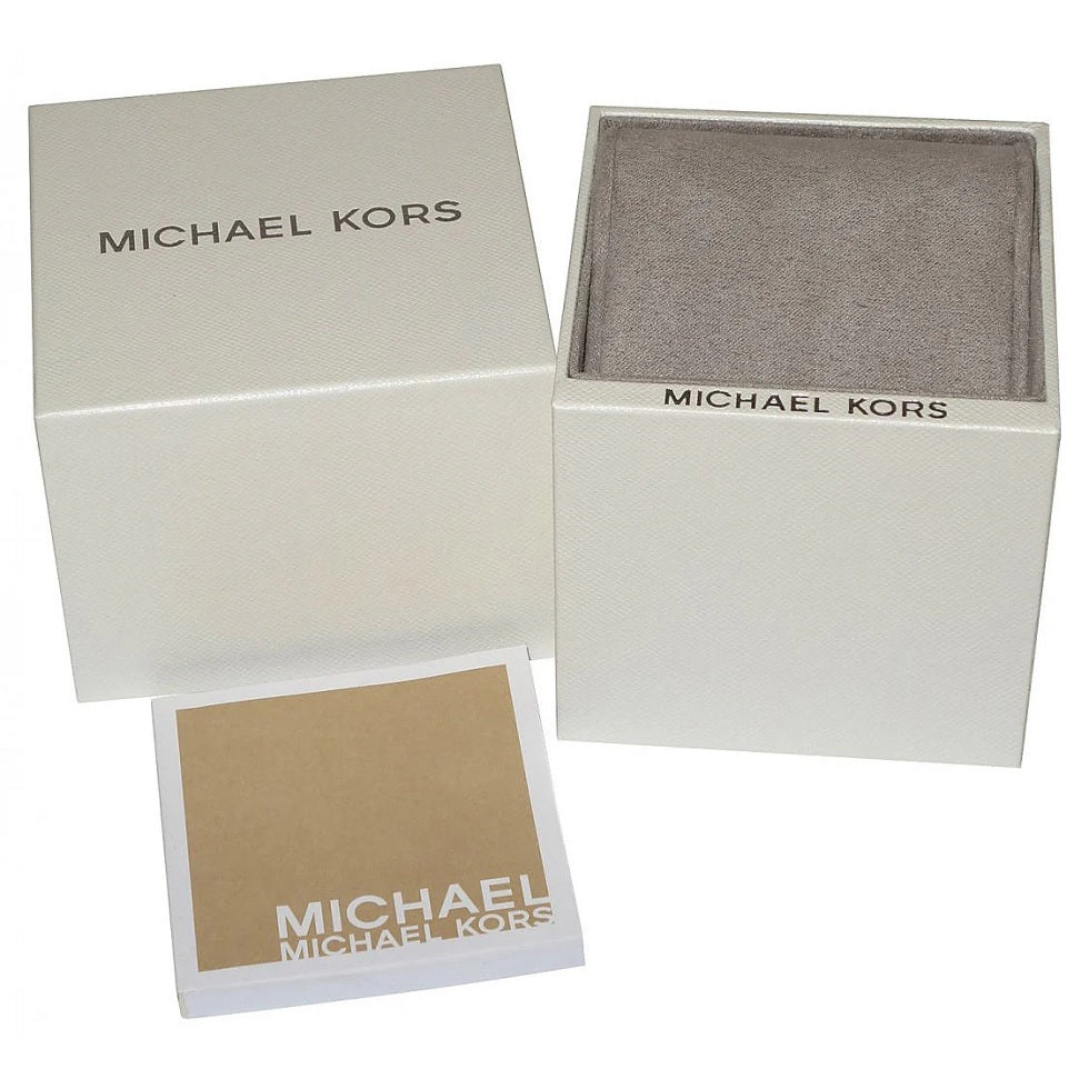 Official Michael Kors watch box with embossed logo and premium presentation