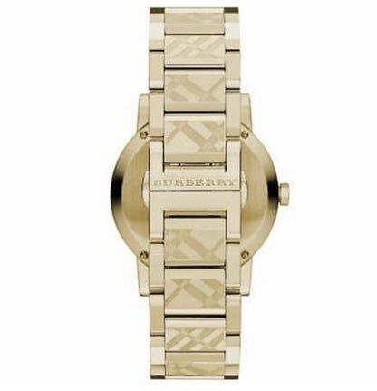 Burberry Women's Watch Stainless Steel Gold Strap With Gold Dial And Gold Case BU9234 The City