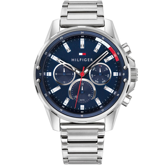 Tommy Hilfiger 1791788 Mason Men's Blue & Silver Strap Watch