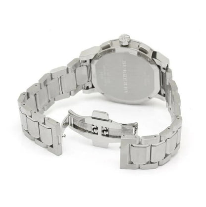 Open bracelet clasp view of Burberry BU9363 men’s watch