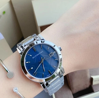 Burberry BU9031 watch worn on wrist – unisex model display