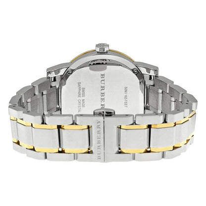 Back case of Burberry BU9115 The City women’s watch with stainless steel engraving