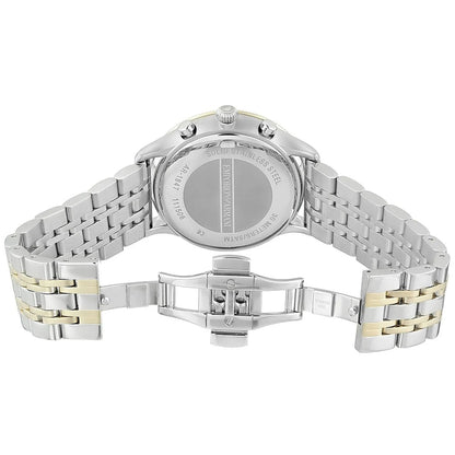 Back view of Emporio Armani AR1847 showing the caseback and bracelet clasp