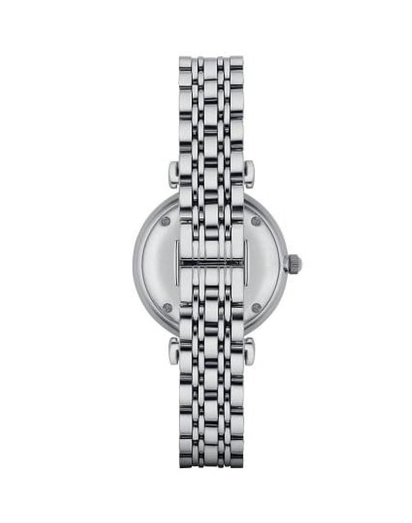 Back view of Emporio Armani AR1908 with caseback design and bracelet clasp detail