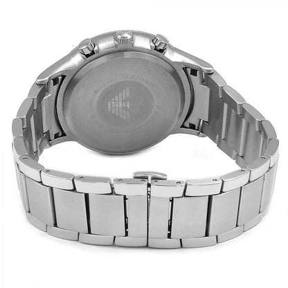 Back of Emporio Armani AR2448 Renato with stainless steel caseback