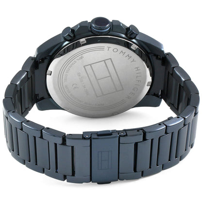 Blue stainless steel bracelet and clasp of Tommy Hilfiger 1791560 watch